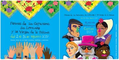 Cartel Fiestas San Cayetano, San Lorenzo y La paloma 2017