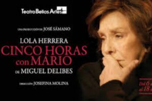 Vamos al teatro. Cinco horas con Mario